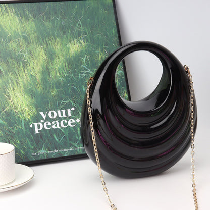 Bolso de mujer con cierre acrílico, bolso de fiesta, bolso de graduación, bolso de mano tipo clutch, bolso de boda, bolso de noche, bolso para cena. 