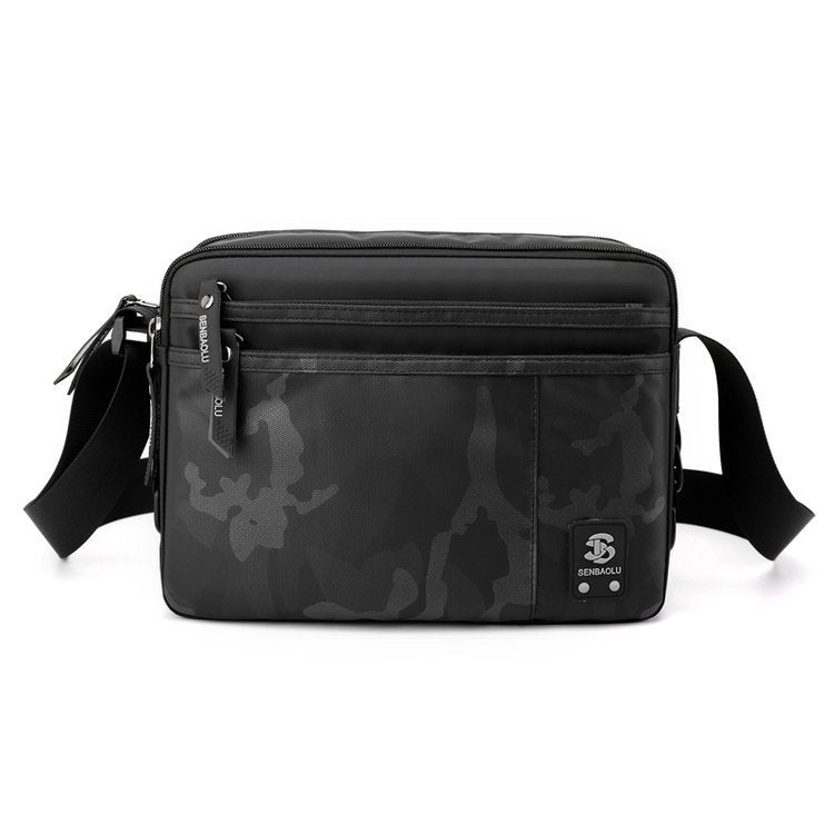 Bolso bandolera ligero para hombre, bolso pequeño de hombro para negocios, bolso de viaje sencillo e informal, bolso bandolera cuadrado pequeño para hombre 
