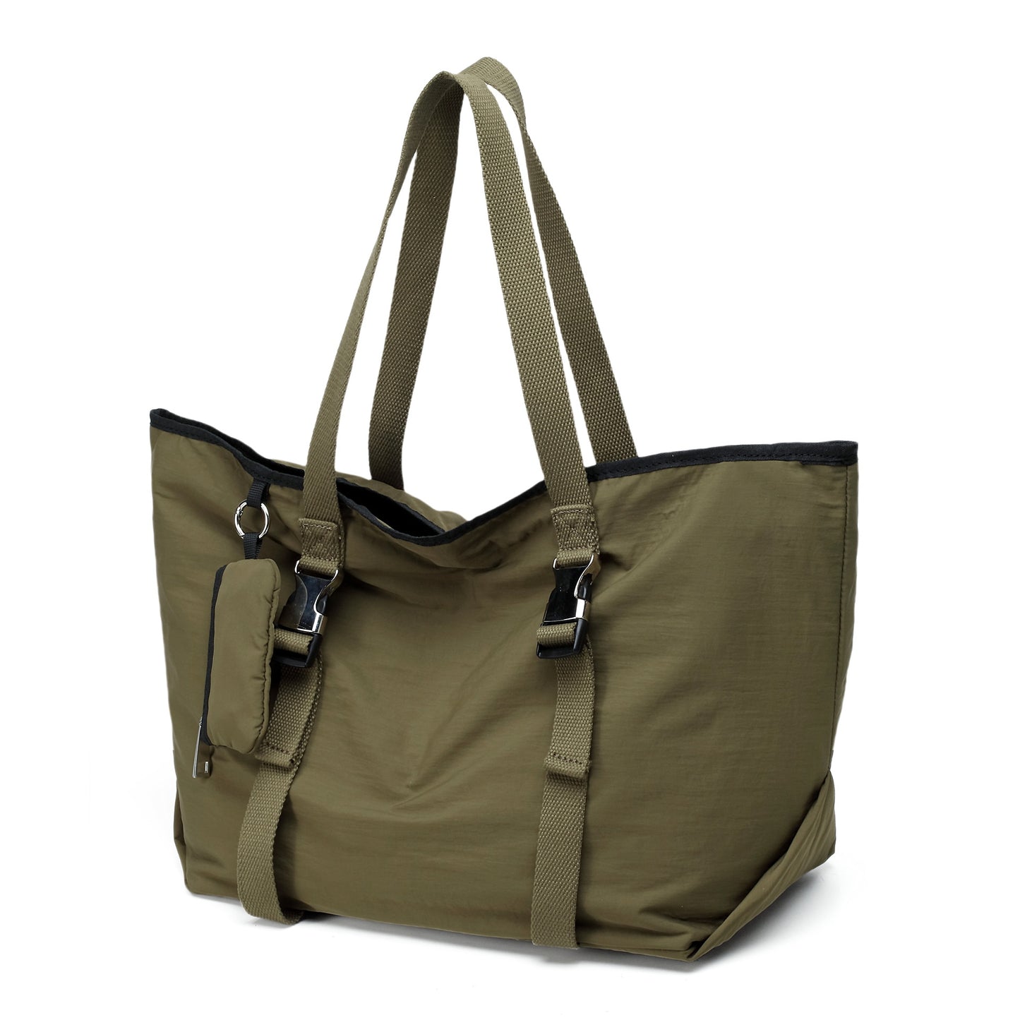 Bolso tote de gran capacidad para mujer, bolso de hombro de moda, bolso de hombro casual y elegante, bolso de estudiante, bolso tote de lona extragrande con pequeño monedero 