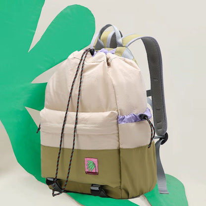 Mochila ligera para mujer, mochila escolar/para ordenador portátil de gran capacidad para viajes y actividades al aire libre, mochila deportiva de montaña con cordón ajustable para hombre 