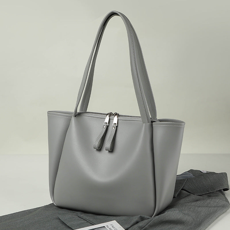 Bolso tote grande y elegante para mujer: bolso de mano con material PU suave y gran capacidad para un estilo hobo de uso diario. 