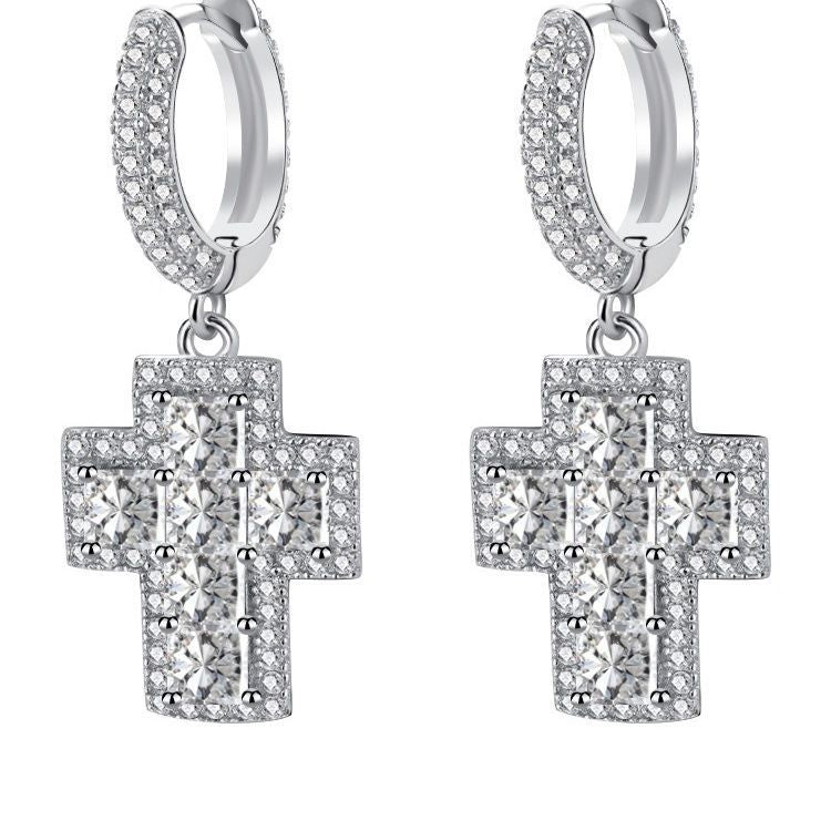 Sunflower Full Diamond Stud Earrings