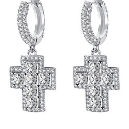 Sunflower Full Diamond Stud Earrings