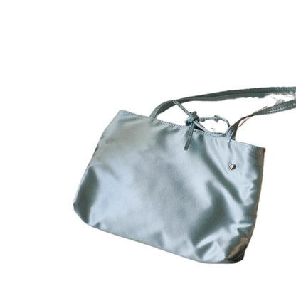 Minimalist design tote purse, solid color large capacity tote bag versatile commuter, portable shoulder bag