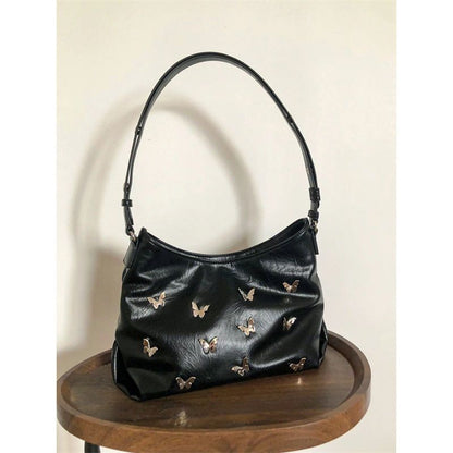 Bolso de hombro texturizado y elegante – Bolso tote con lazo moderno para mujer, bolso hobo versátil, compañero diario portátil 