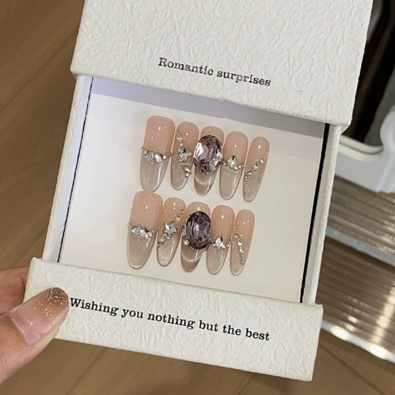 1034- Handmade press on nails fake nails removable