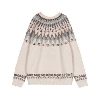 Suéter de punto de crochet unisex