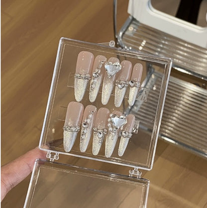 1033- Handmade press on nails fake nails removable