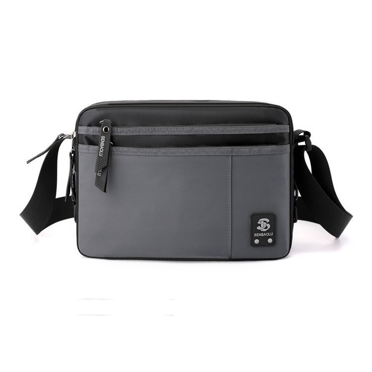 Bolso bandolera ligero para hombre, bolso pequeño de hombro para negocios, bolso de viaje sencillo e informal, bolso bandolera cuadrado pequeño para hombre 
