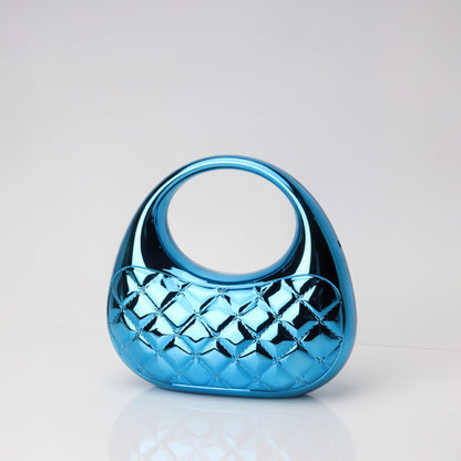 Bolso acrílico brillante tipo concha, bolso de noche brillante y colorido, bolso de mano informal, bolso de fiesta, bolso de graduación, bolso de fiesta, bolsos de graduación, bolso de mano. 