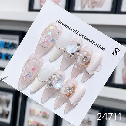 0967- Handmade press on nails fake nails removable