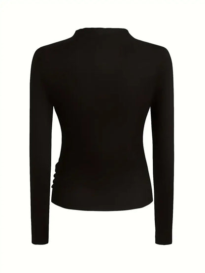 Black Top Leopard Print Skirt Set