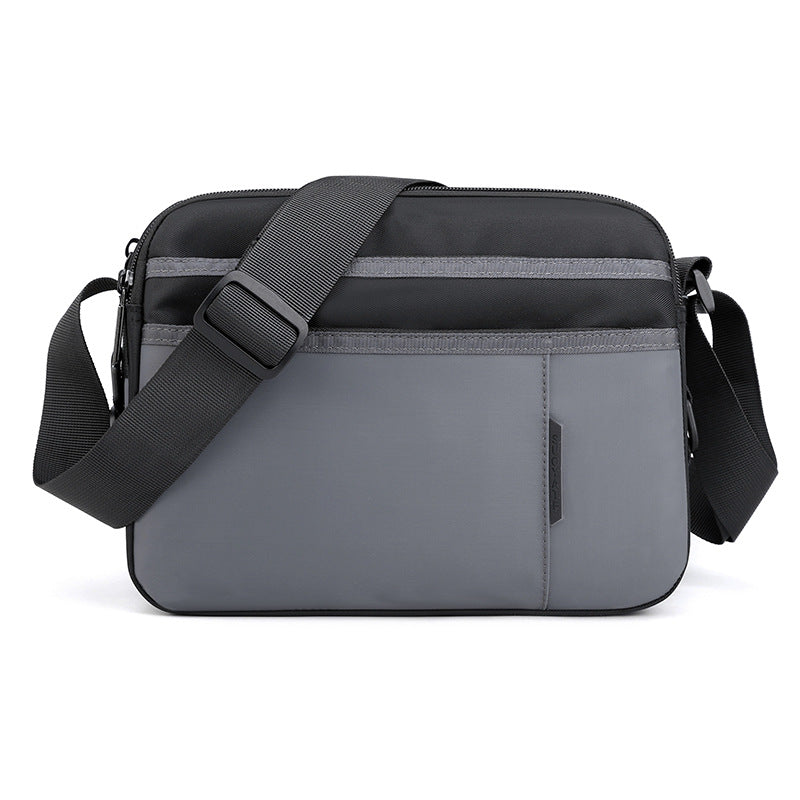 Bolso bandolera ligero para hombre, bolso pequeño de hombro para negocios, bolso de viaje sencillo e informal, bolso bandolera cuadrado pequeño para hombre 