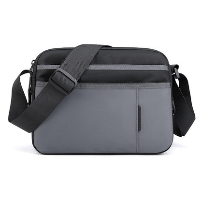 Bolso bandolera ligero para hombre, bolso pequeño de hombro para negocios, bolso de viaje sencillo e informal, bolso bandolera cuadrado pequeño para hombre 