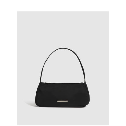 Bolso bandolera mini de verano para mujer – Elegante bolso de hombro de nailon Oxford, bolso baguette hobo moderno y versátil 