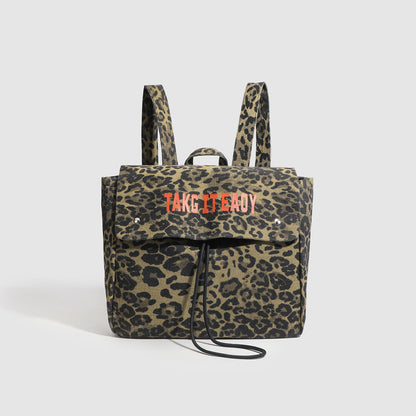 Mochila para niñas - Mochila elegante con estampado de leopardo, ideal para la escuela, ligera y de gran capacidad para viajar. 