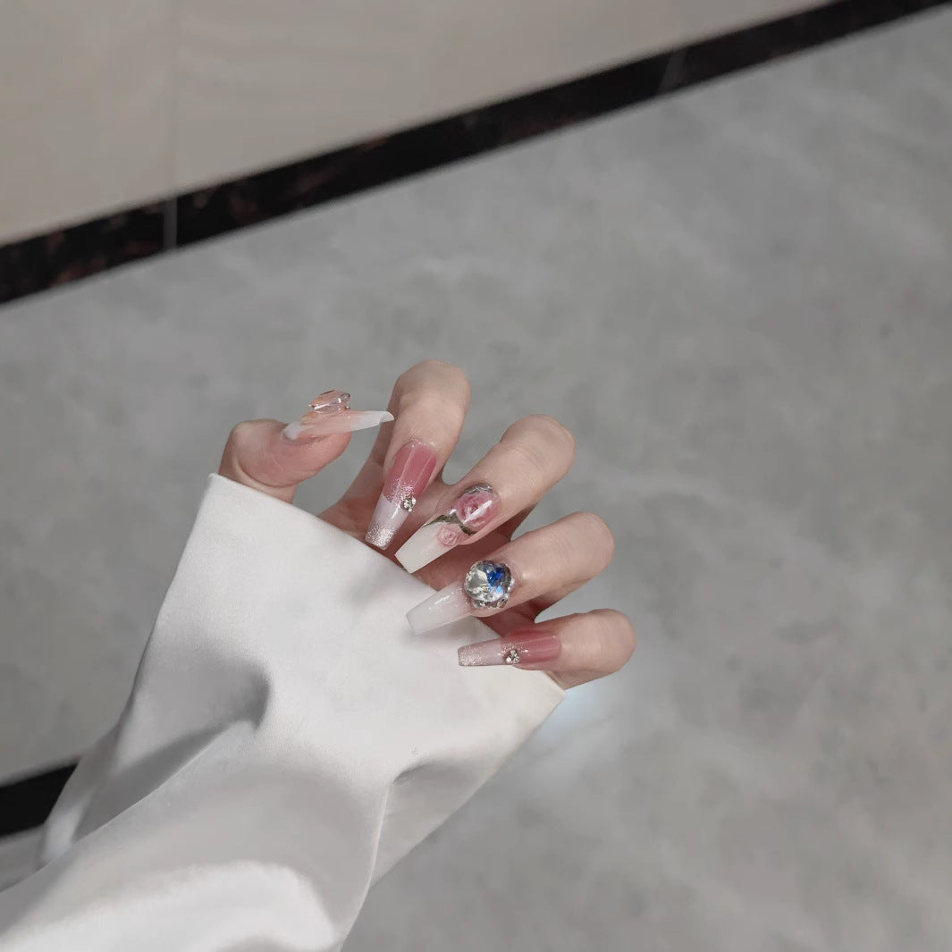 0962- Handmade press on nails fake nails removable