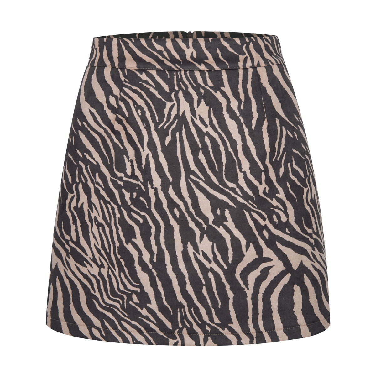 Suede Wrap Mini Skirt