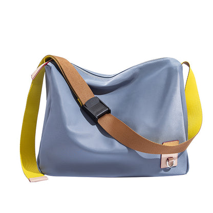 Spring and summer simple casual shoulder bag, large capacity Oxford cloth commuter bag, crossbody hobo bag for women