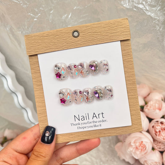 0971- Handmade press on nails fake nails removable