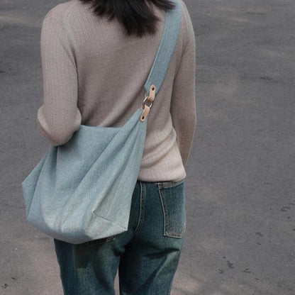 Bolso holgado, bolso bandolera de verano de gran capacidad para ir al trabajo, bolso hobo vaquero, bolso tote para mujer 