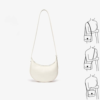 Bolso de media luna, bolso de hombro ajustable, bolso hobo para mujer 