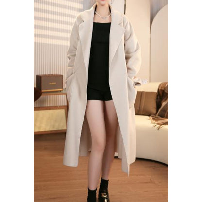 Women Loose Fit Mid-Length Coat