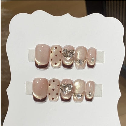 1035- Handmade press on nails fake nails removable