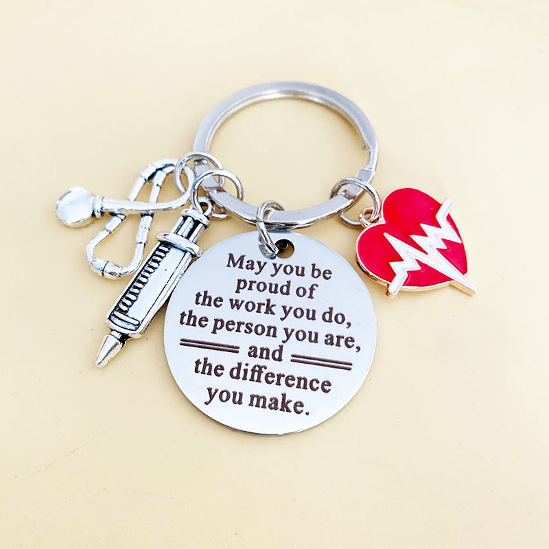 Stainless Steel Keychain Thanksgiving Inspirational Gifts for Family, Friends and Colleagues -dropshippingabc.com