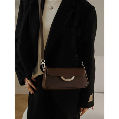 Simple small square bag, commuter small shoulder bag, shoulder crossbody bag small