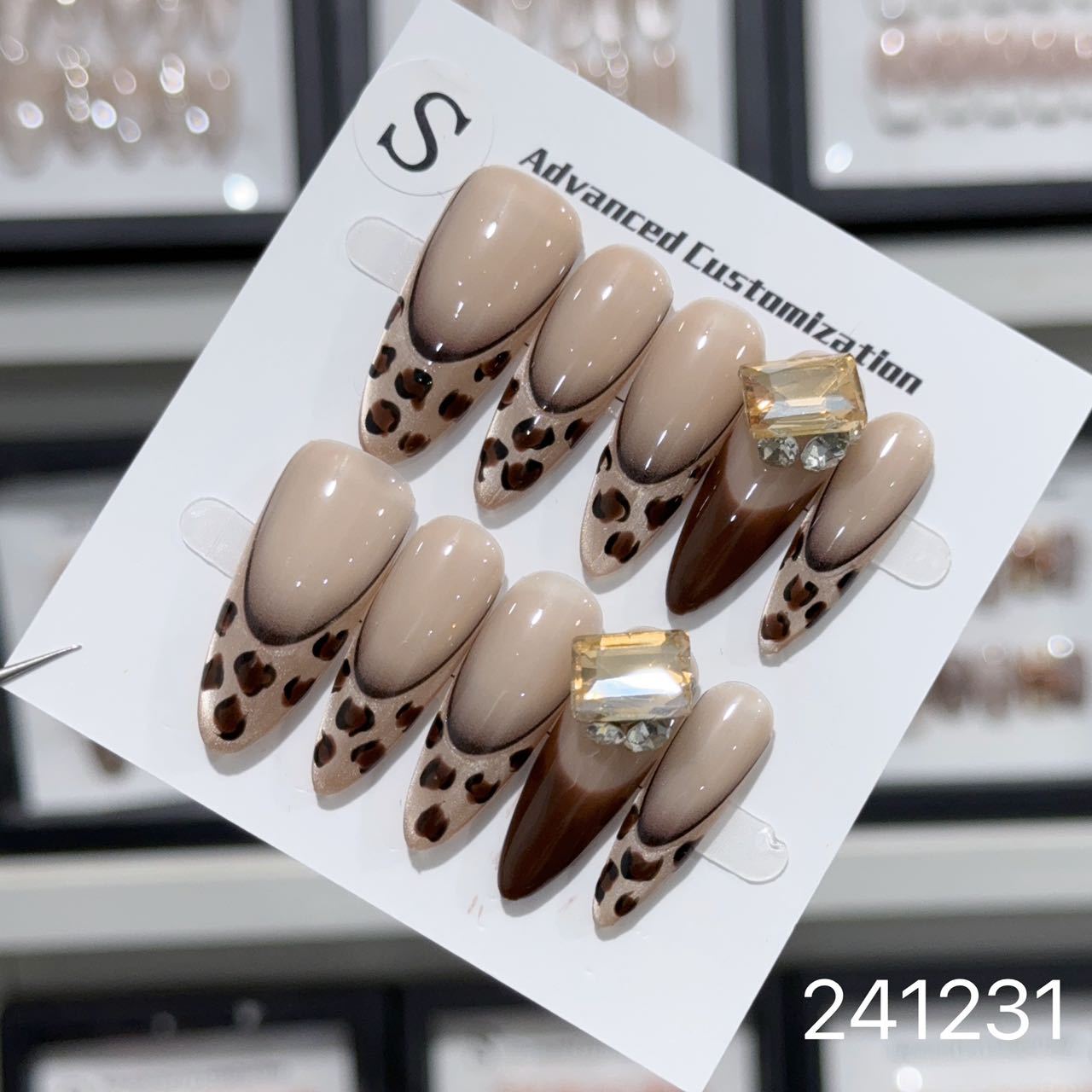 1029- Handmade press on nails fake nails removable