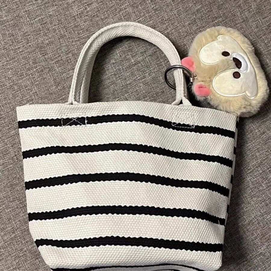 Bolso tote pequeño para mujer, bolso hobo de hombro, bolso tote pequeño de lona beige 