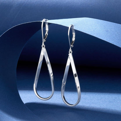 Gold Earrings for Women Hypoallergenic Leverback Drop Dangle Earrings Trendy 14K Gold Plated Twisted Spiral Teardrop Rhombus Heart Dangle Earring for Women Dainty Fashion Jewelry Gifts -dropshippingabc.com