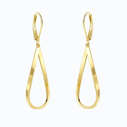 Brass real gold electroplating niche light luxury karst pleated earrings women's earrings -dropshippingabc.com