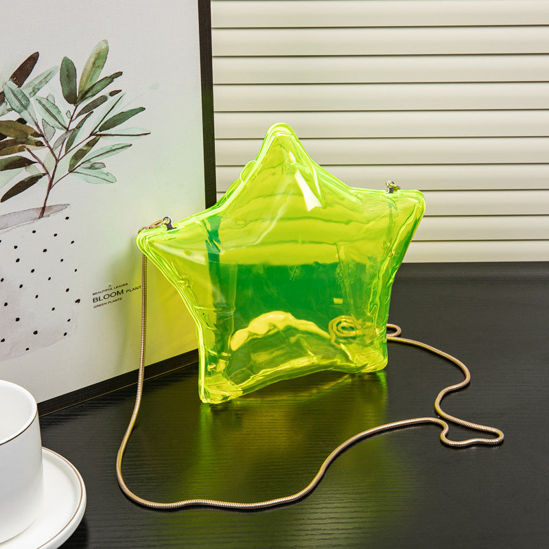 Bolso de noche con cadena de pentagrama plateado, monedero pequeño de acrílico, monedero para llaves y pintalabios, bolso bandolera para fiesta, bolso de fiesta, bolso de mano para graduación, bolso de boda 