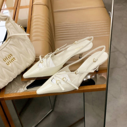 Pointed Toe Strappy Heels
Patent Leather