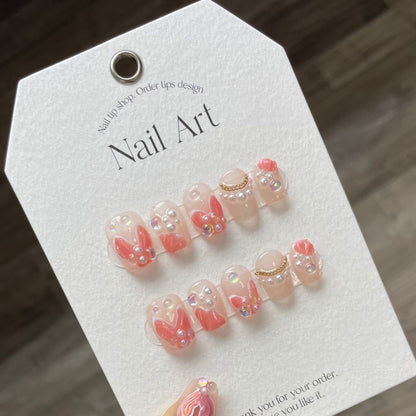 0938- Handmade press on nails fake nails removable