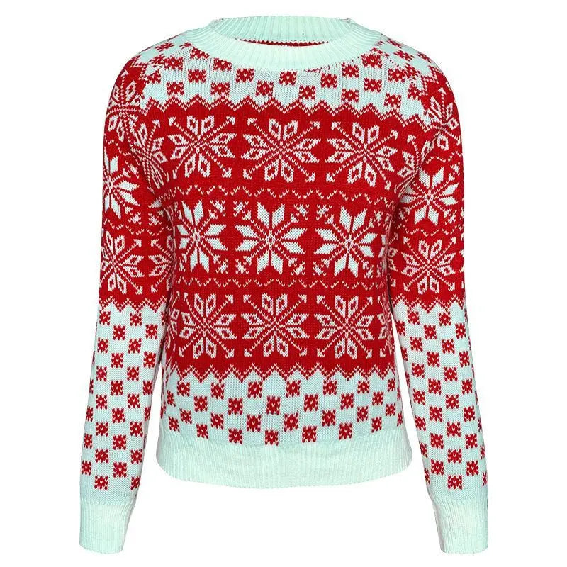 Women's Sweater Christmas Snowflake Knit