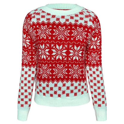 Women's Sweater Christmas Snowflake Knit