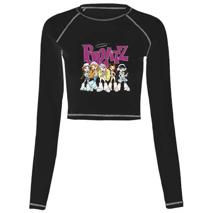 Women's Y2K Gothic Cartoon Print T-Shirt