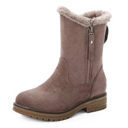Women's Winter Fur-Lined Mid Calf Boots