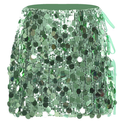 Minifalda ajustada con lentejuelas para mujer