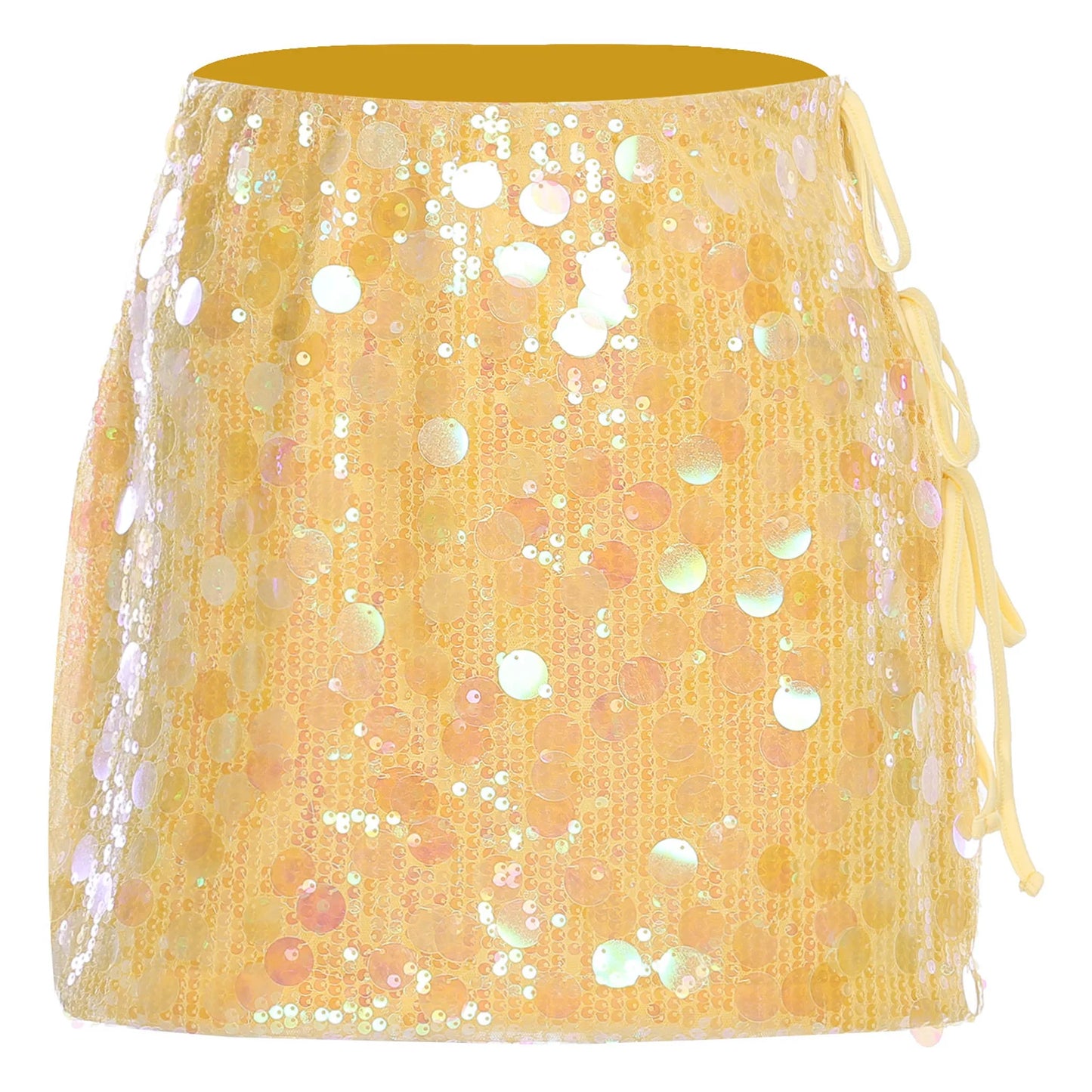 Minifalda ajustada con lentejuelas para mujer