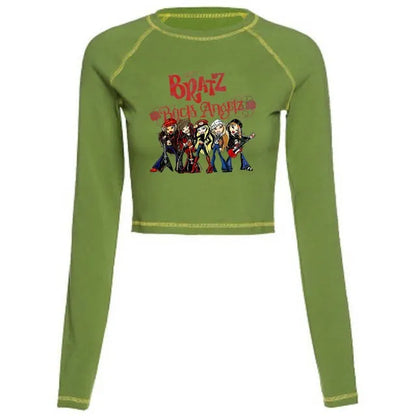 Women's Y2K Gothic Cartoon Print T-Shirt