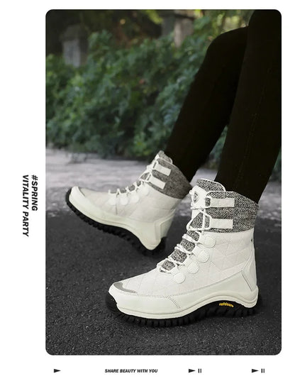 Women's Fur-Lined Ankle Snow Boots for Hiking new