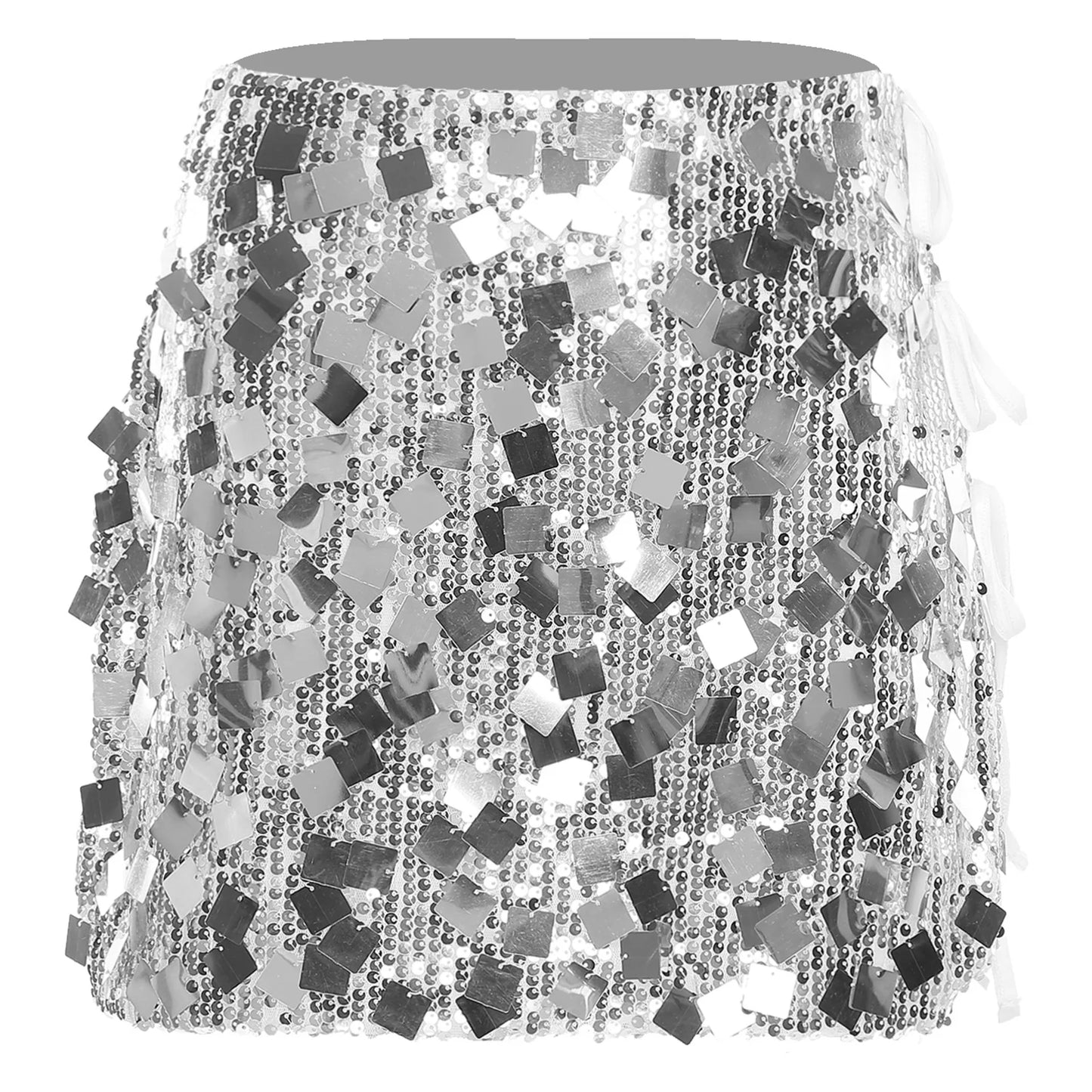 Minifalda ajustada con lentejuelas para mujer