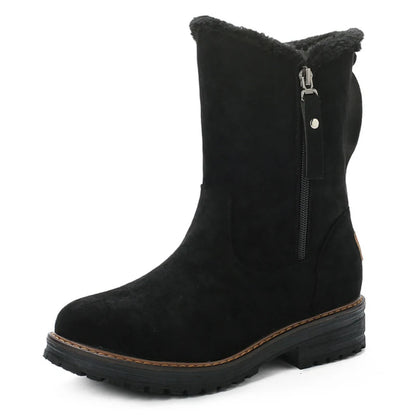 Women's Winter Fur-Lined Mid Calf Boots