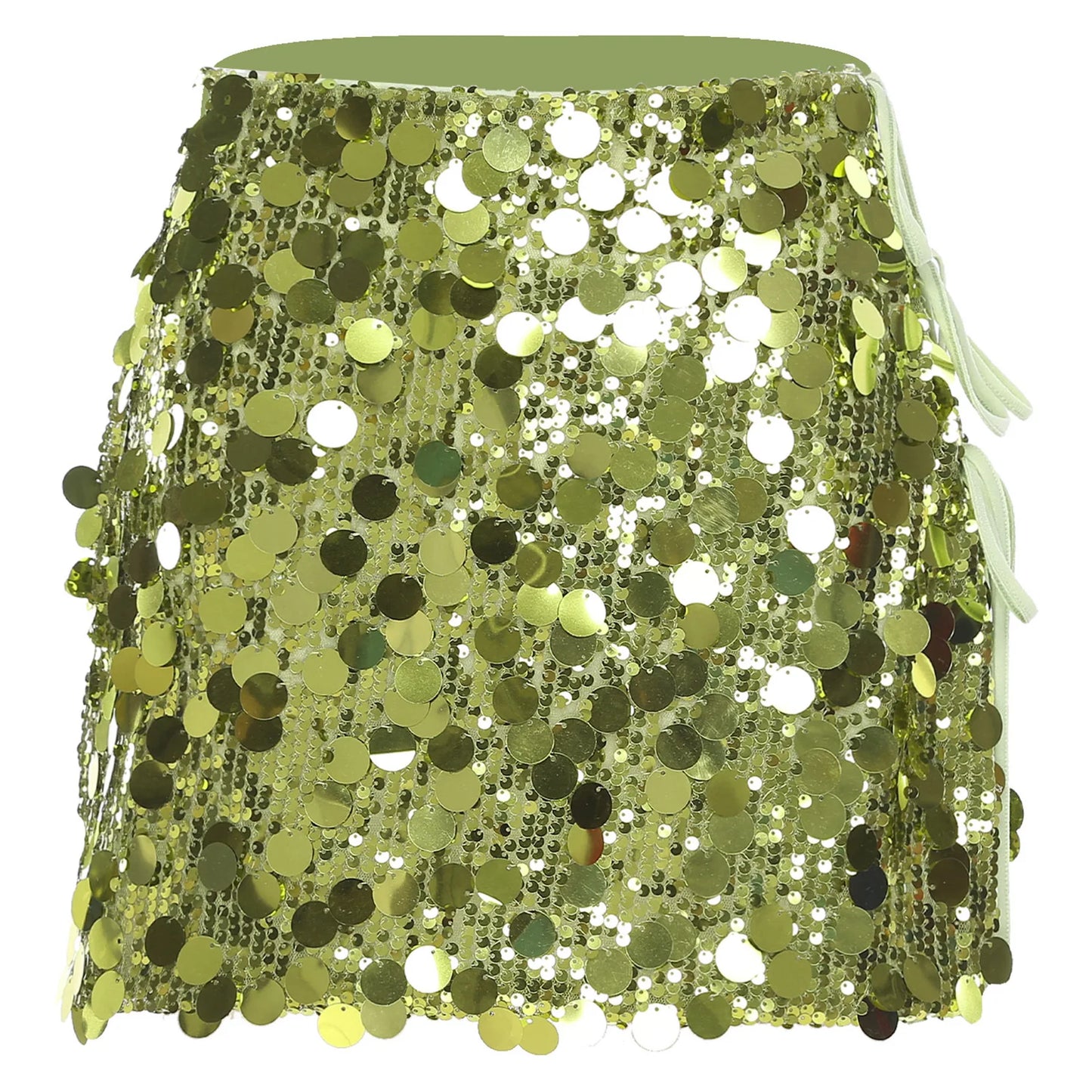 Minifalda ajustada con lentejuelas para mujer