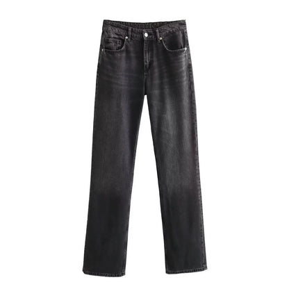 Women's Y2K High Waist Straight Leg Jeans
