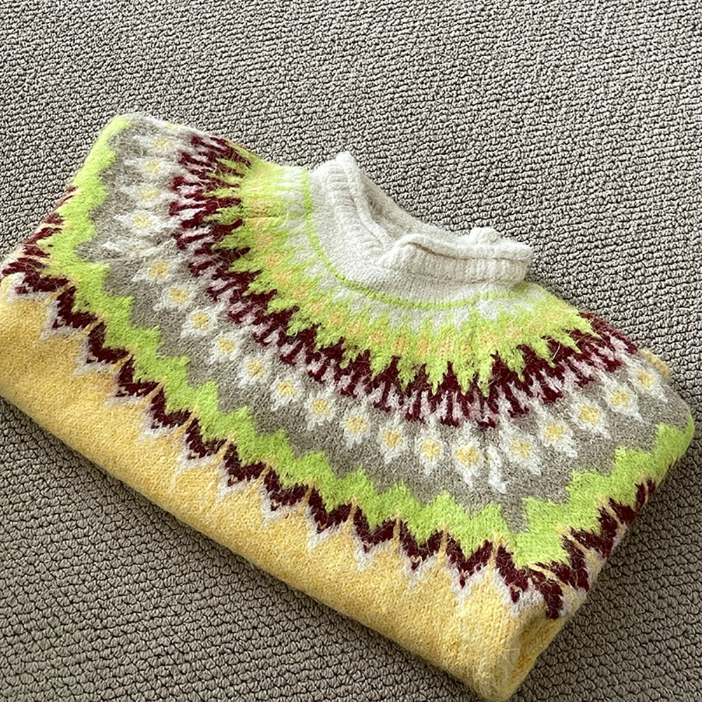 Women's Vintage Pattern Sweater